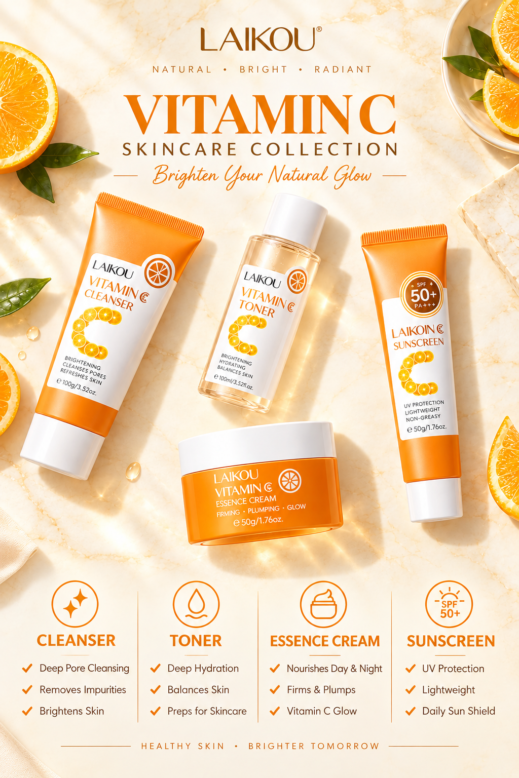 LAIKOU Vitamin C - Larger Benefits Text